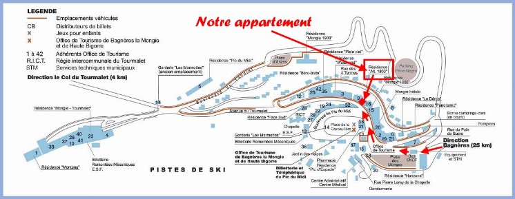 Plan de La Mongie